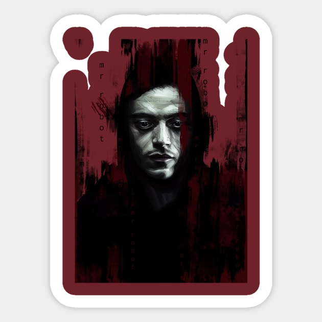 Mr. Robot Sticker by dmitryb1